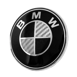 Σήμα καπό BMW 74mm Carbon μαύρο 1τμχ Σήμα καπό BMW 74mm Carbon μαύρο 1τμχ