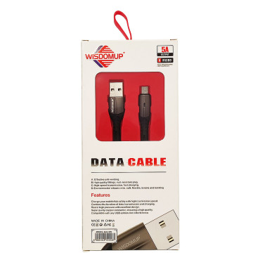 Καλώδιο φόρτισης-δεδομένων WISDOMUP micro-USB SJX-15V 1m 5A