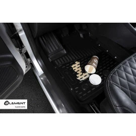 Λαστιχένια μαύρα πατάκια Element 3D για Honda CR-V (2007-2012) 4τμχ Λαστιχένια μαύρα πατάκια Element 3D για Honda CR-V (2007-2012) 4τμχ
