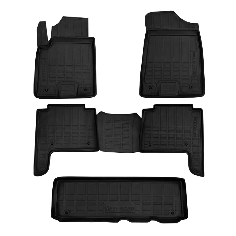 Λαστιχένια μαύρα πατάκια Element 3D για Infiniti QX80 (2013+) 5τμχ Λαστιχένια μαύρα πατάκια Element 3D για Infiniti QX80 (2013+) 5τμχ