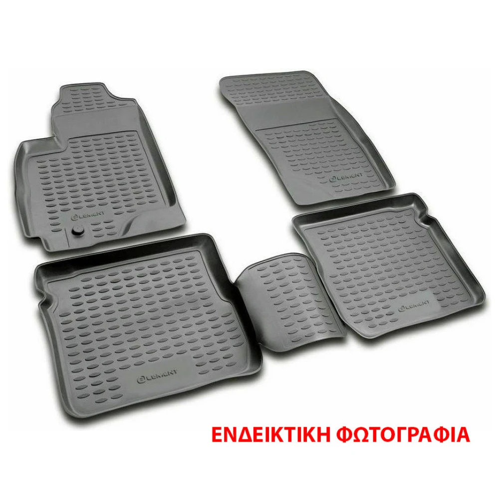 Λαστιχένια μαύρα πατάκια Element 3D για Ssangyong Korando (2011+) 3τμχ Λαστιχένια μαύρα πατάκια Element 3D για Ssangyong Korando (2011+) 3τμχ