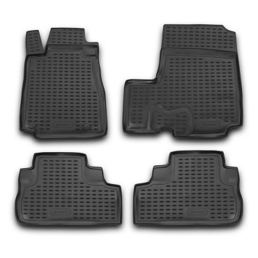 Λαστιχένια μαύρα πατάκια Element 3D για Honda CR-V (2007-2012) 4τμχ