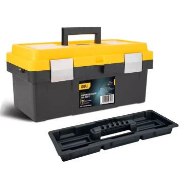 DELI εργαλειοθήκη DL-TC270 πλαστική μαύρη 40x21x19cm 