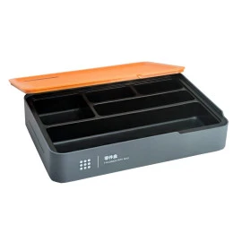 DELI εργαλειοθήκη H1001-B 5 θέσεων πλαστική 30x20.5x5.5cm γκρι