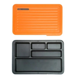 DELI εργαλειοθήκη H1001-B 5 θέσεων πλαστική 30x20.5x5.5cm γκρι