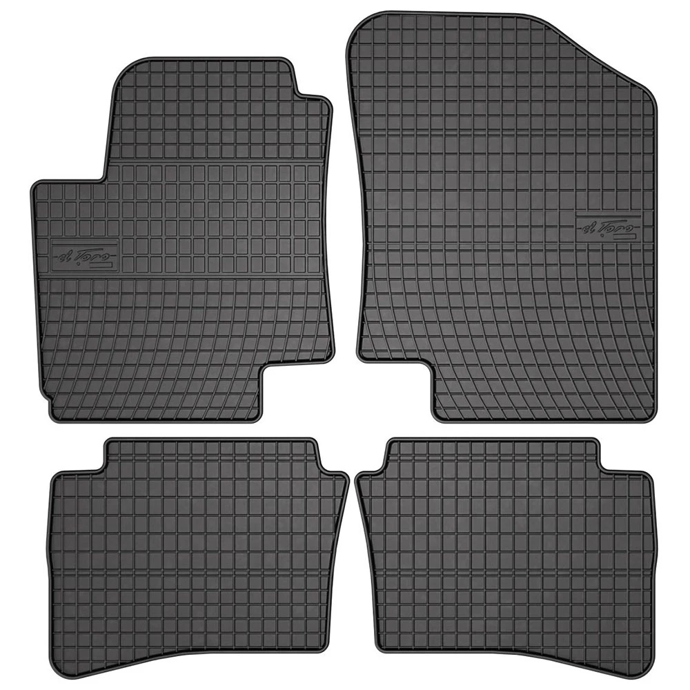 Hyundai i20 (2008-2015) λαστιχένια μαύρα πατάκια Frogum El Toro - 4τμχ Hyundai i20 (2008-2015) λαστιχένια μαύρα πατάκια Frogum El Toro - 4τμχ