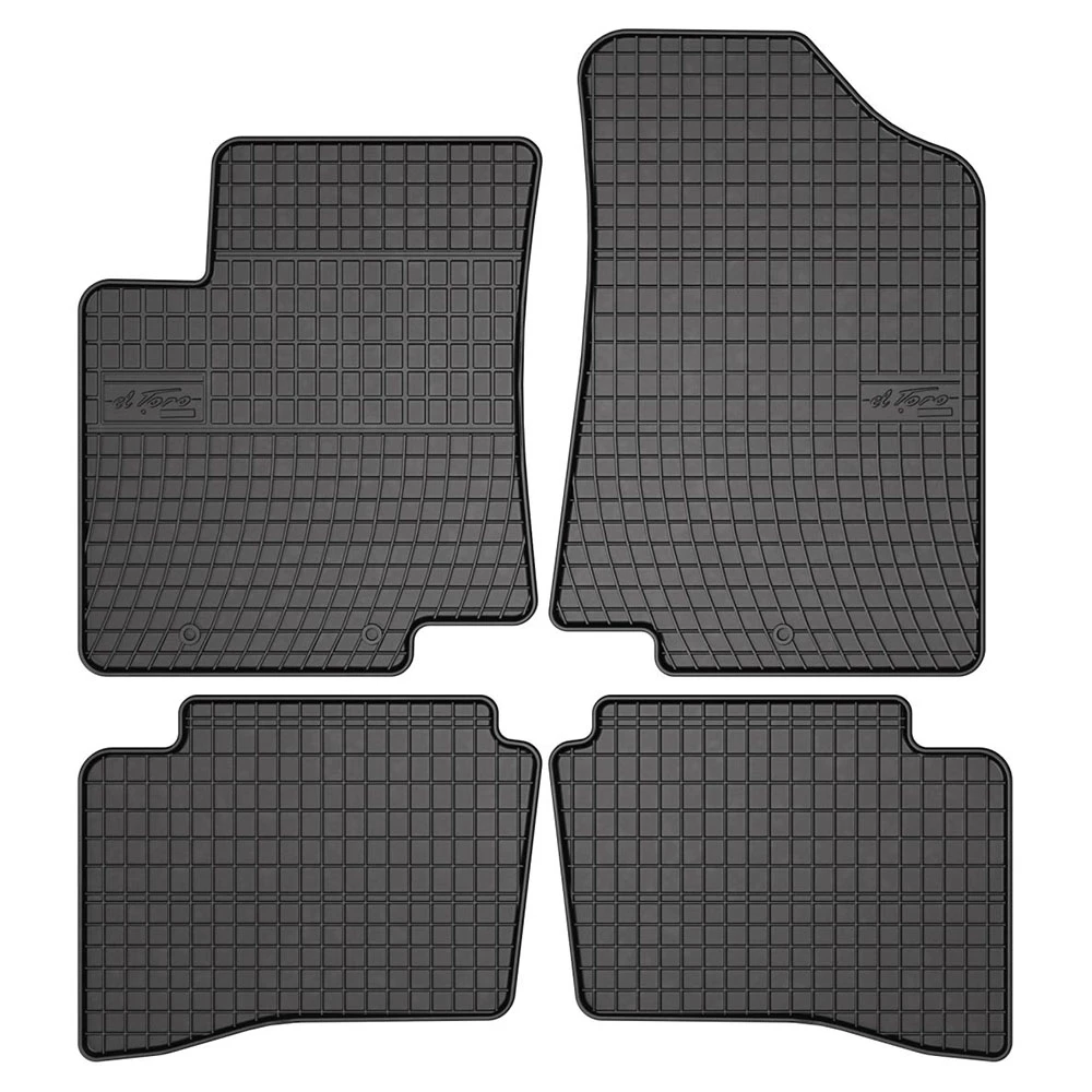 Kia Rio / Hyundai Accent (2011-2014) λαστιχένια μαύρα πατάκια Frogum El Toro - 4τμχ Kia Rio / Hyundai Accent (2011-2014) λαστιχένια μαύρα πατάκια Frogum El Toro - 4τμχ