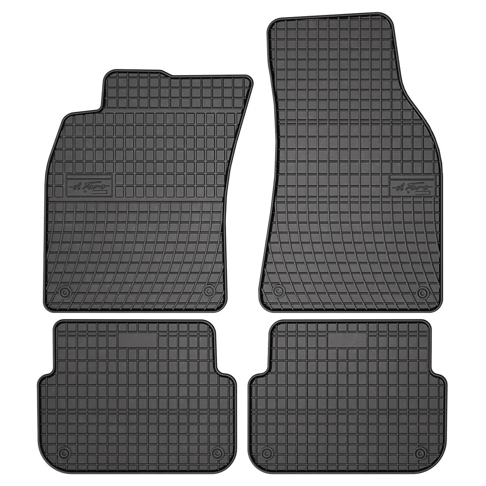 Audi A6 C6 (2004-2006) Pre-Facelift λαστιχένια μαύρα πατάκια Frogum El Toro - 4τμχ