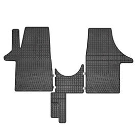 VW Transporter T5 / T6 (2003-2022) 3 θέσεις μπροστά λαστιχένια μαύρα πατάκια Frogum El Toro - 3τμχ VW Transporter T5 / T6 (2003-2022) 3 θέσεις μπροστά λαστιχένια μαύρα πατάκια Frogum El Toro - 3τμχ
