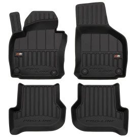 Seat Toledo 2004-2009 / Skoda Octavia 2004-2013 / VW Golf 2008-2012 λαστιχένια μαύρα πατάκια σκαφάκια Frogum ProLine - 4τμχ