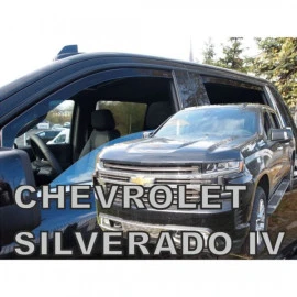 Chevrolet Silverado 4D (2019-2021) ανεμοθραύστες Heko -2τμχ. εμπρός Chevrolet Silverado 4D (2019-2021) ανεμοθραύστες Heko -2τμχ. εμπρός
