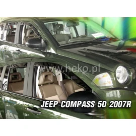 Jeep Compass (2007-2017) 5 Door ανεμοθραύστες Heko - 2τμχ. εμπρός