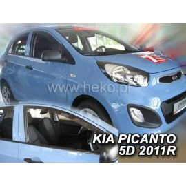 Kia Picanto II (2011-2017) 5 Door ανεμοθραύστες Heko - 2τμχ. εμπρός