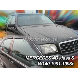 Mercedes S-Class W140 (1991-1998) Sedan ανεμοθραύστες Heko - 2τμχ. εμπρός (Αυτοκόλλητοι) Mercedes S-Class W140 (1991-1998) Sedan ανεμοθραύστες Heko - 2τμχ. εμπρός (Αυτοκόλλητοι)
