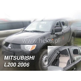 Mitsubishi L200 (2004-2016) Single Cab 2D / Double Cab 4D ανεμοθραύστες Heko - 2τμχ. εμπρός
