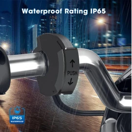 Φορτιστής τιμονιού μοτοσυκλέτας USB/Type-C PD 30W QC 18W 12-24V