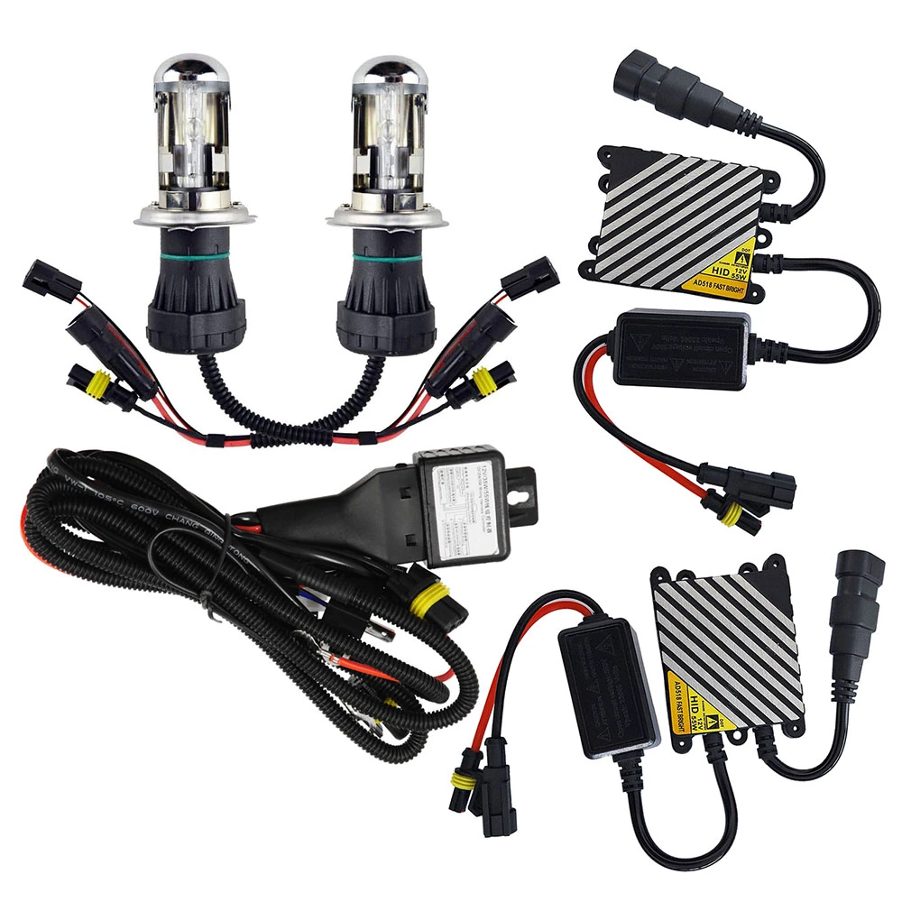 Κιτ Xenon H4 2x55W 12V Ψυχρό Λευκό 6000K Κιτ Xenon H4 2x55W 12V Ψυχρό Λευκό 6000K