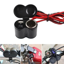 Πρίζα αναπτήρα με φορτιστή USB για μηχανή Πρίζα αναπτήρα με φορτιστή USB για μηχανή