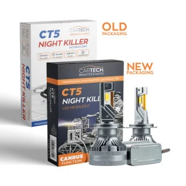 Λάμπες LED H7 Cartech S5 Night Killer 100W 6500K 2τμχ