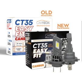 Λάμπες LED H7 Cartech CT35 Easy Fit 50W 6500K με CANBUS 2τμχ