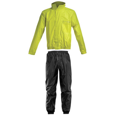 Σετ Αδιάβροχο Αναβάτη Acerbis Rain Suit Logo 0016428 Κίτρινο/Μαύρο XSmall