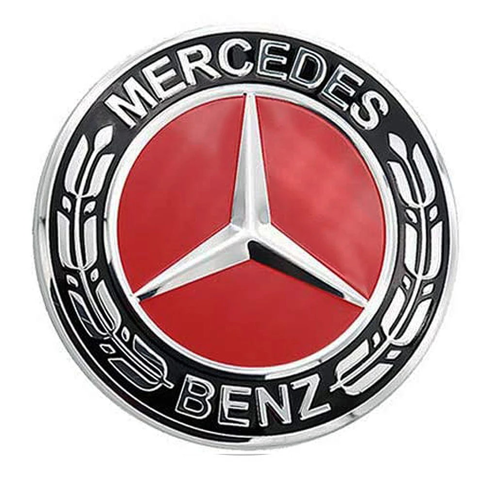 Καπάκι κέντρου ζάντας Mercedes Benz μαύρο/κόκκινο 73mm Καπάκι κέντρου ζάντας Mercedes Benz μαύρο/κόκκινο 73mm