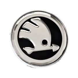 Καπάκι κέντρου ζάντας Skoda χρωμίου/μαύρο 60mm 1τμχ Καπάκι κέντρου ζάντας Skoda χρωμίου/μαύρο 60mm 1τμχ
