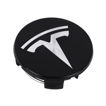 Καπάκι κέντρου ζάντας Tesla μαύρο/χρωμίου 57mm 1τμχ