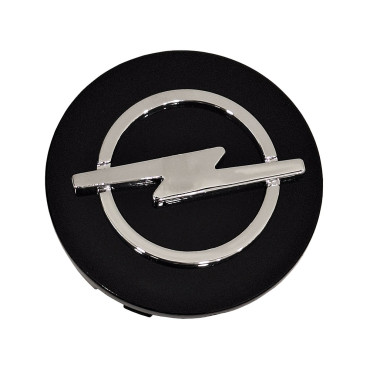 Καπάκι κέντρου ζάντας Opel χρωμίου μαύρο 58mm (56mm εσωτ.) 1τμχ