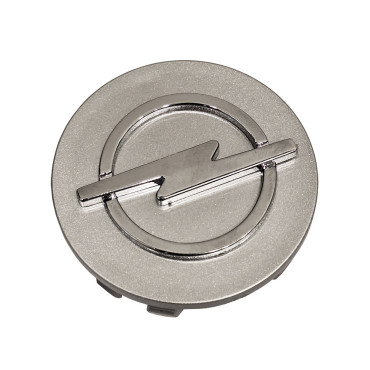 Καπάκι κέντρου ζάντας Opel χρωμίου ασημί 58mm (56mm εσωτ.) 1τμχ