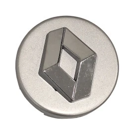 Καπάκι κέντρου ζάντας Renault ασημί/χρωμίου 60mm