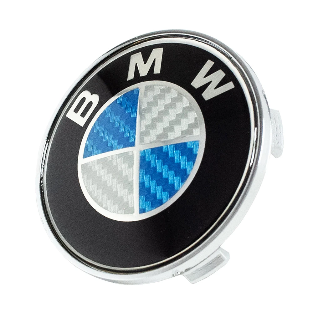 Καπάκι κέντρου ζάντας BMW carbon 68mm μπλε 1τμχ Καπάκι κέντρου ζάντας BMW carbon 68mm μπλε 1τμχ