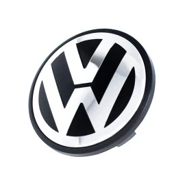 Καπάκι κέντρου ζάντας VW χρωμίου/μαύρο 68mm (56mm εσωτ) 1τμχ Καπάκι κέντρου ζάντας VW χρωμίου/μαύρο 68mm (56mm εσωτ) 1τμχ