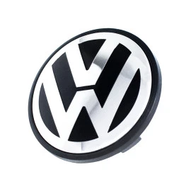 Καπάκι κέντρου ζάντας VW χρωμίου/μαύρο 79mm (65mm εσωτ) 1τμχ Καπάκι κέντρου ζάντας VW χρωμίου/μαύρο 79mm (65mm εσωτ) 1τμχ