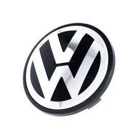 Καπάκι κέντρου ζάντας VW χρωμίου/μαύρο 65mm (56mm εσωτ) 1τμχ Καπάκι κέντρου ζάντας VW χρωμίου/μαύρο 65mm (56mm εσωτ) 1τμχ