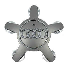 Καπάκι κέντρου ζάντας Audi αστέρι γκρι 13cm 1τμχ Καπάκι κέντρου ζάντας Audi αστέρι γκρι 13cm 1τμχ