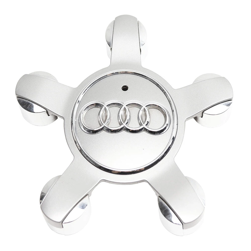Καπάκι κέντρου ζάντας Audi αστέρι ασημί 13cm 1τμχ Καπάκι κέντρου ζάντας Audi αστέρι ασημί 13cm 1τμχ