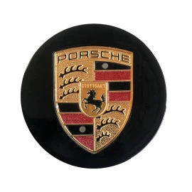 Καπάκι κέντρου ζάντας Porsche μαύρο 76mm 1τμχ Καπάκι κέντρου ζάντας Porsche μαύρο 76mm 1τμχ
