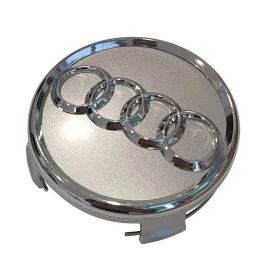 Καπάκι κέντρου ζάντας Audi γκρι χρωμίου 73mm 1τμχ Καπάκι κέντρου ζάντας Audi γκρι χρωμίου 73mm 1τμχ