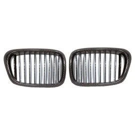 Καρδιές μάσκας για BMW E39 (1995-2003) Carbon κυρτές - 2τμχ Καρδιές μάσκας για BMW E39 (1995-2003) Carbon κυρτές - 2τμχ