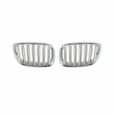 Μάσκα για BMW X5 E53 (2004-2007) -ασημένια -2τμχ