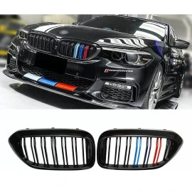 Καρδιές μάσκας για BMW F10/F11 (2010+) με διπλή γρίλια - Tri color - 2τμχ Καρδιές μάσκας για BMW F10/F11 (2010+) με διπλή γρίλια - Tri color - 2τμχ