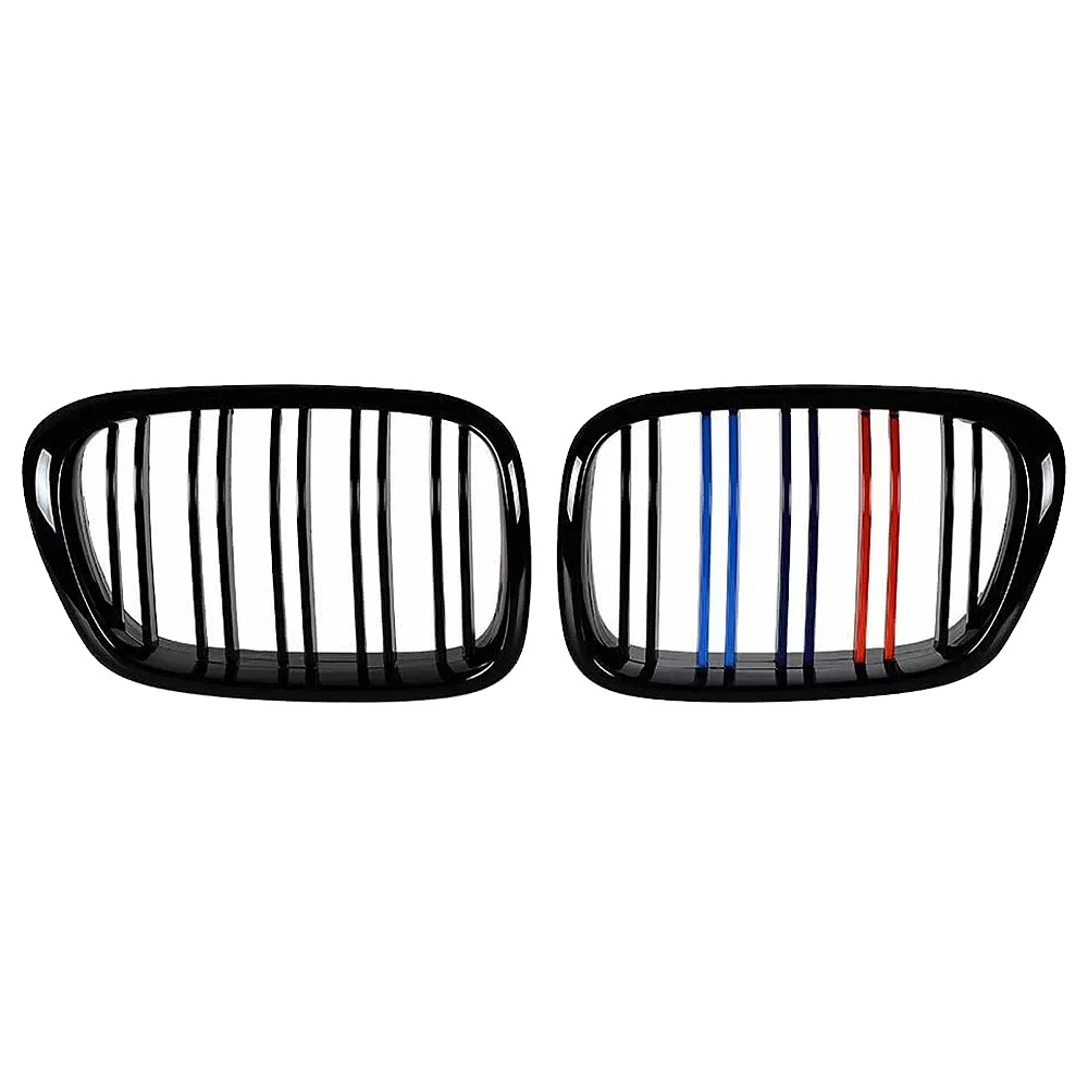 Καρδιές μάσκας για BMW E39 (1995-2003) με διπλή γρίλια - Tri color - 2τμχ Καρδιές μάσκας για BMW E39 (1995-2003) με διπλή γρίλια - Tri color - 2τμχ