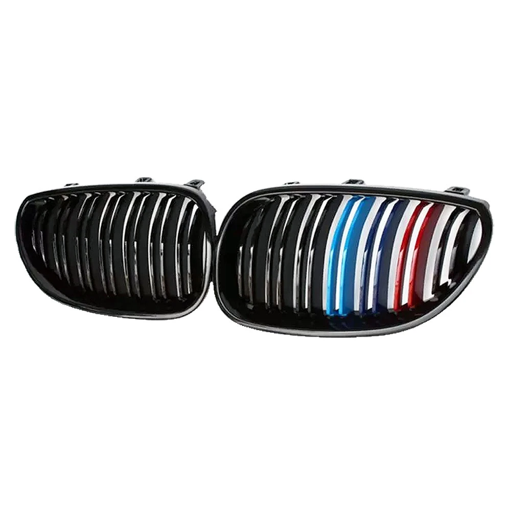 Καρδιές μάσκας για BMW E60 (2005-2010) με διπλή γρίλια - Tri color - 2τμχ Καρδιές μάσκας για BMW E60 (2005-2010) με διπλή γρίλια - Tri color - 2τμχ