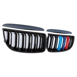 Καρδιές μάσκας για BMW E90 (2005-2008) με διπλή γρίλια - Tri color - 2τμχ Καρδιές μάσκας για BMW E90 (2005-2008) με διπλή γρίλια - Tri color - 2τμχ