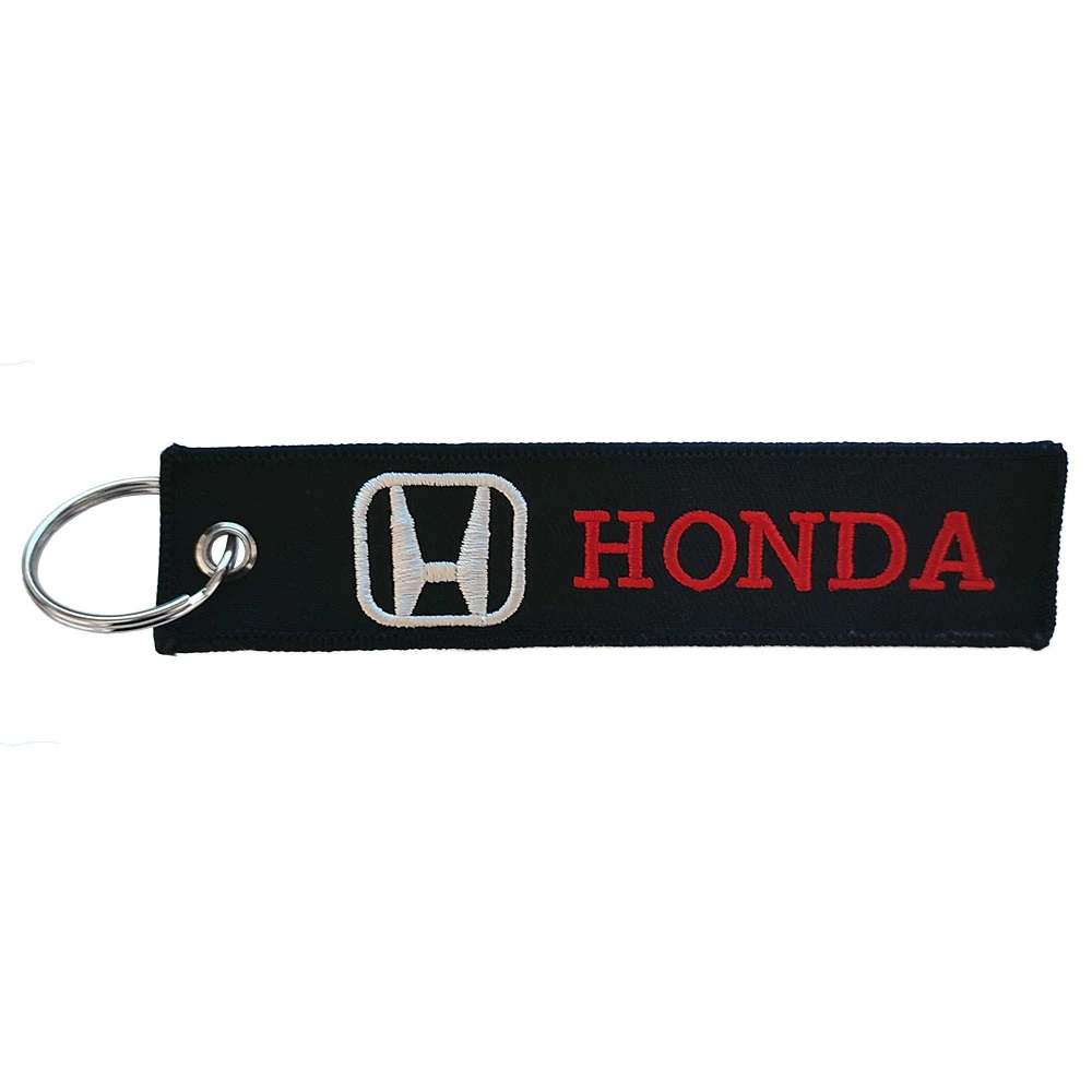 Υφασμάτινο κεντητό μπρελόκ με λογότυπο Honda μαύρο Υφασμάτινο κεντητό μπρελόκ με λογότυπο Honda μαύρο