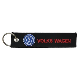 Υφασμάτινο κεντητό μπρελόκ με λογότυπο Volkswagen μαύρο Υφασμάτινο κεντητό μπρελόκ με λογότυπο Volkswagen μαύρο