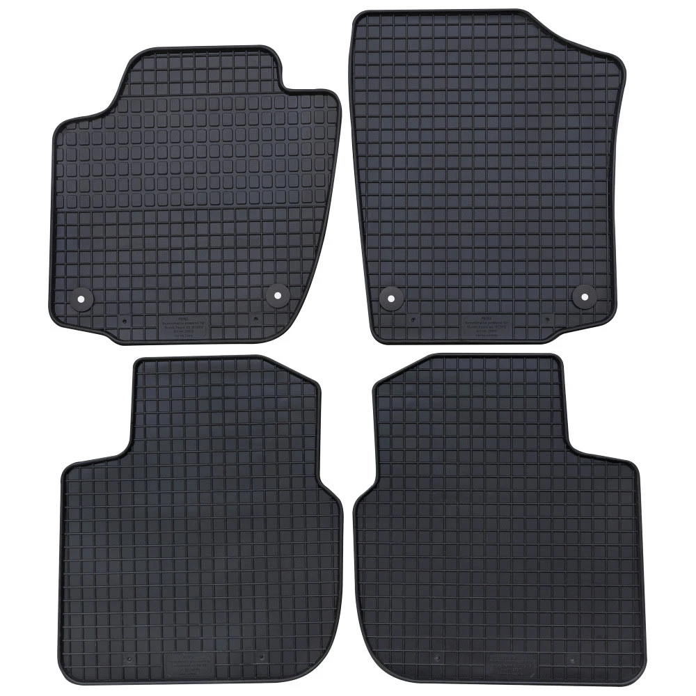 Skoda Rapid (2012-2019) λαστιχένια μαύρα πατάκια Petex - 4τμχ Skoda Rapid (2012-2019) λαστιχένια μαύρα πατάκια Petex - 4τμχ