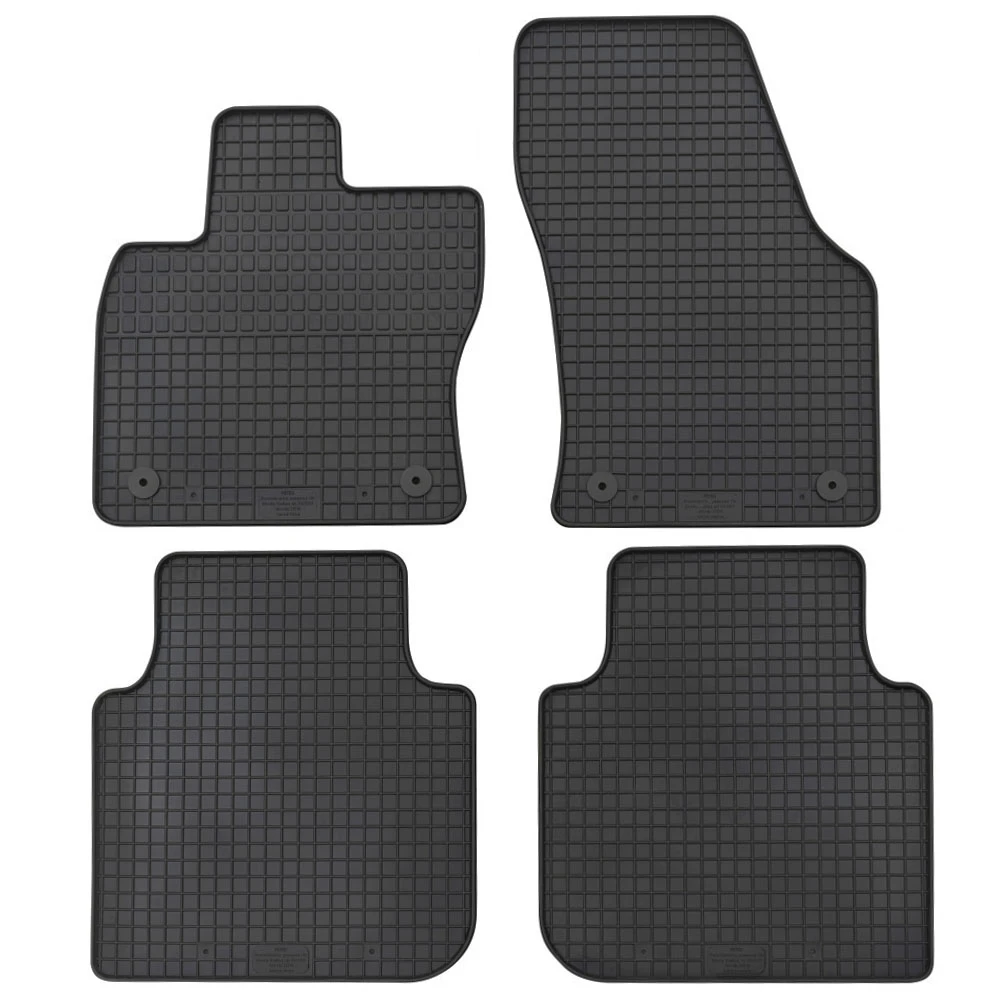 Skoda Kodiaq (2017+) λαστιχένια μαύρα πατάκια Petex - 4τμχ Skoda Kodiaq (2017+) λαστιχένια μαύρα πατάκια Petex - 4τμχ