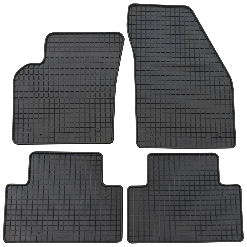 Volvo S40 / V50 (2004-2012) / C30 (2006-2012) λαστιχένια μαύρα πατάκια Petex - 4τμχ Volvo S40 / V50 (2004-2012) / C30 (2006-2012) λαστιχένια μαύρα πατάκια Petex - 4τμχ